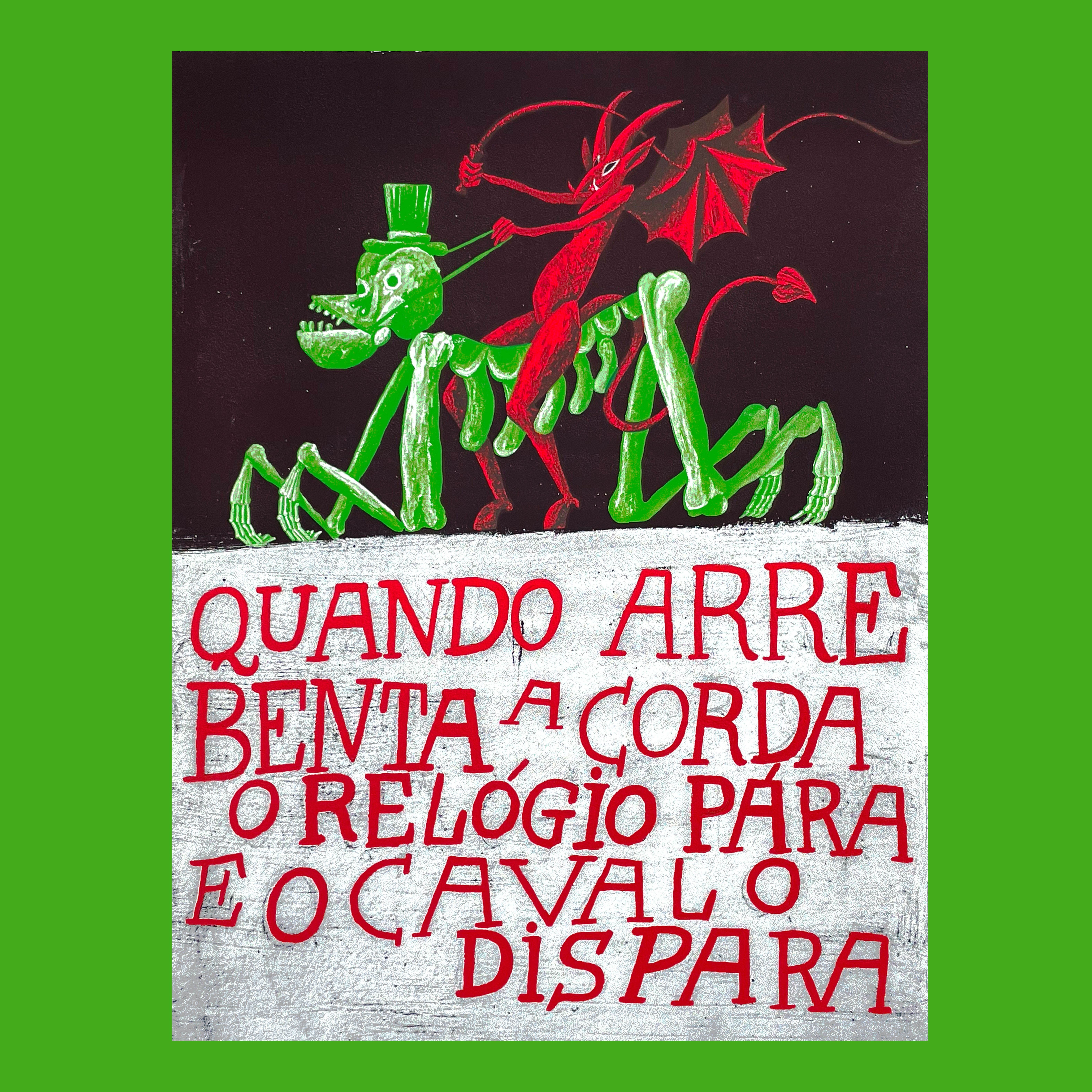 QUANDO ARREBENTA A CORDA O RELÓGIO PÁRA E O CAVALO DISPARA