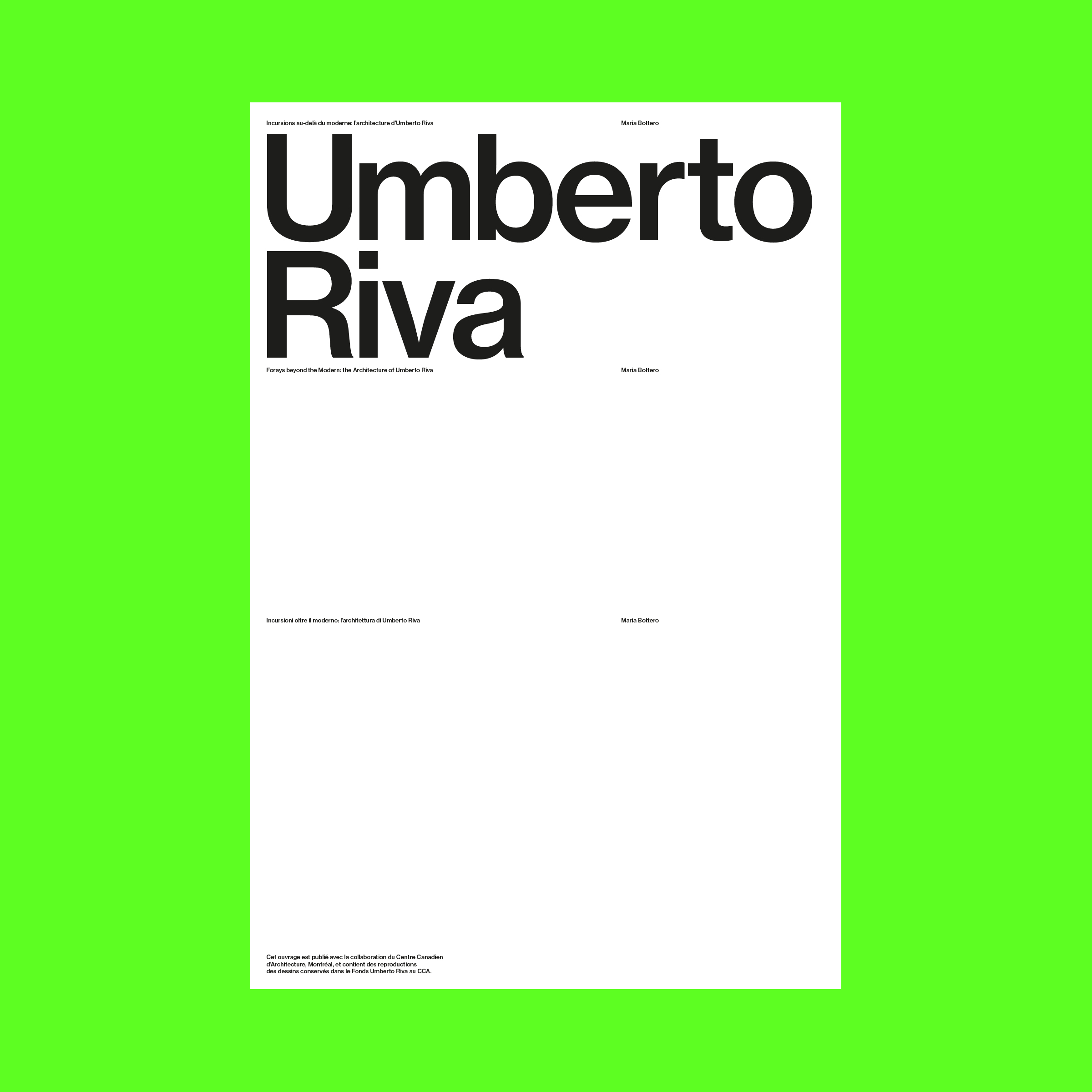 Forays beyond the Modern � The Architecture of Umberto Riva