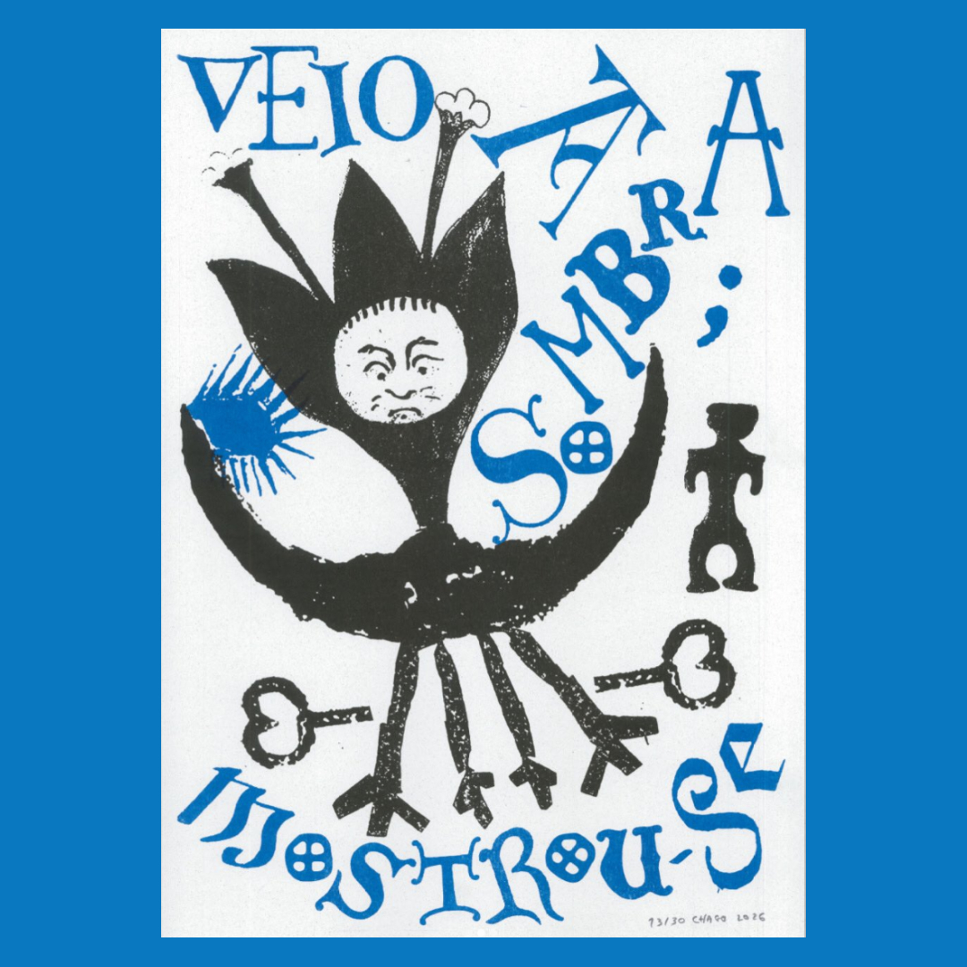 Veio a sombra; mostrou-se
